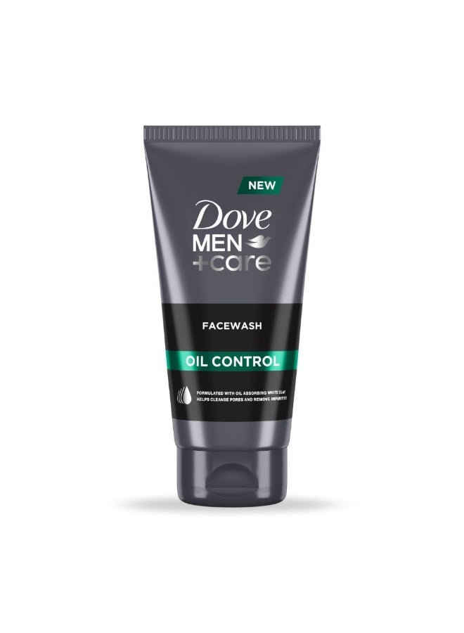 Dove Men+Care Dove Men + Care|150ml Oil Control facewash|with Kaolin Clay|Soap-free facewash|For Normal to Oily Skin